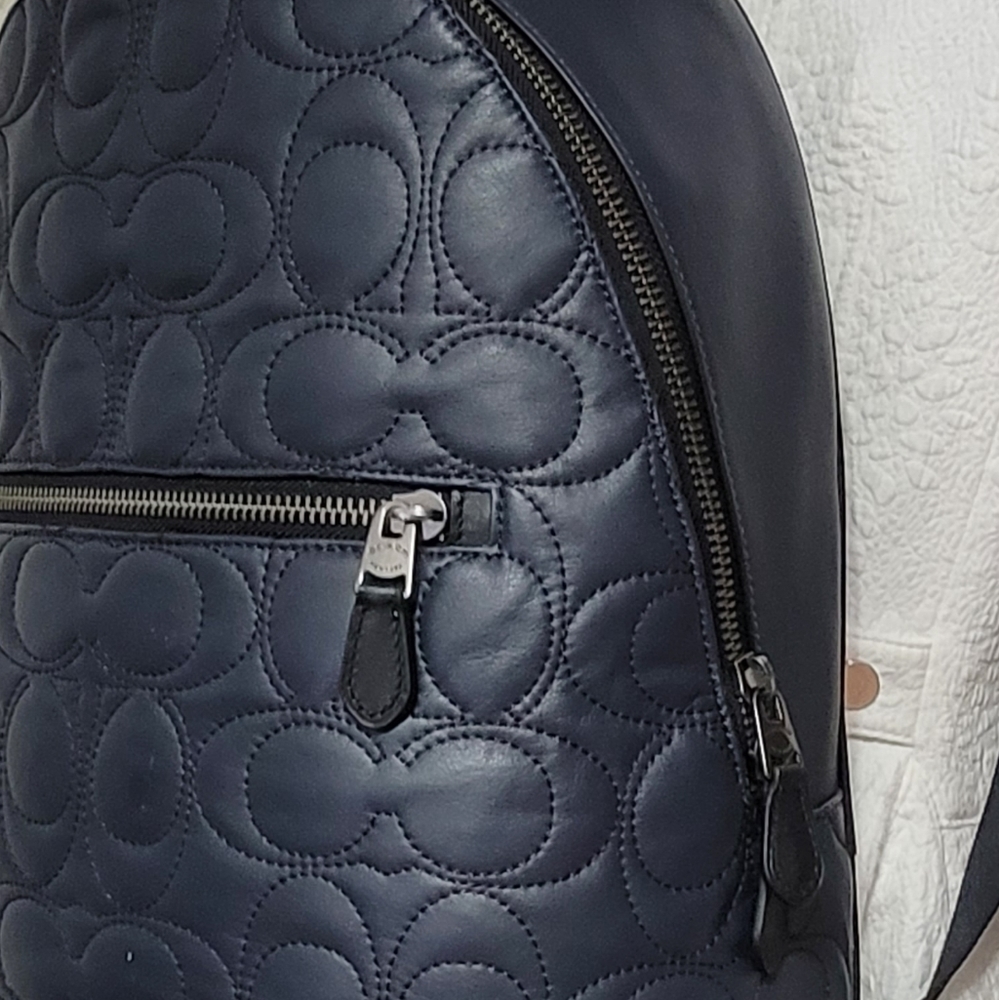 💥 Coach Signature Leather Designer BACKPAC bag - Picture 11 of 11